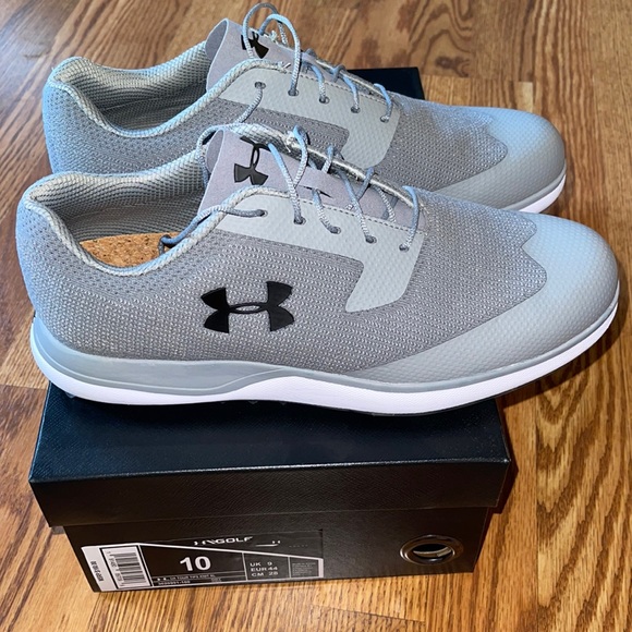 Under Armour Other - Under Armour UA Tour Tips Knit SL Golf Shoes Sz 10